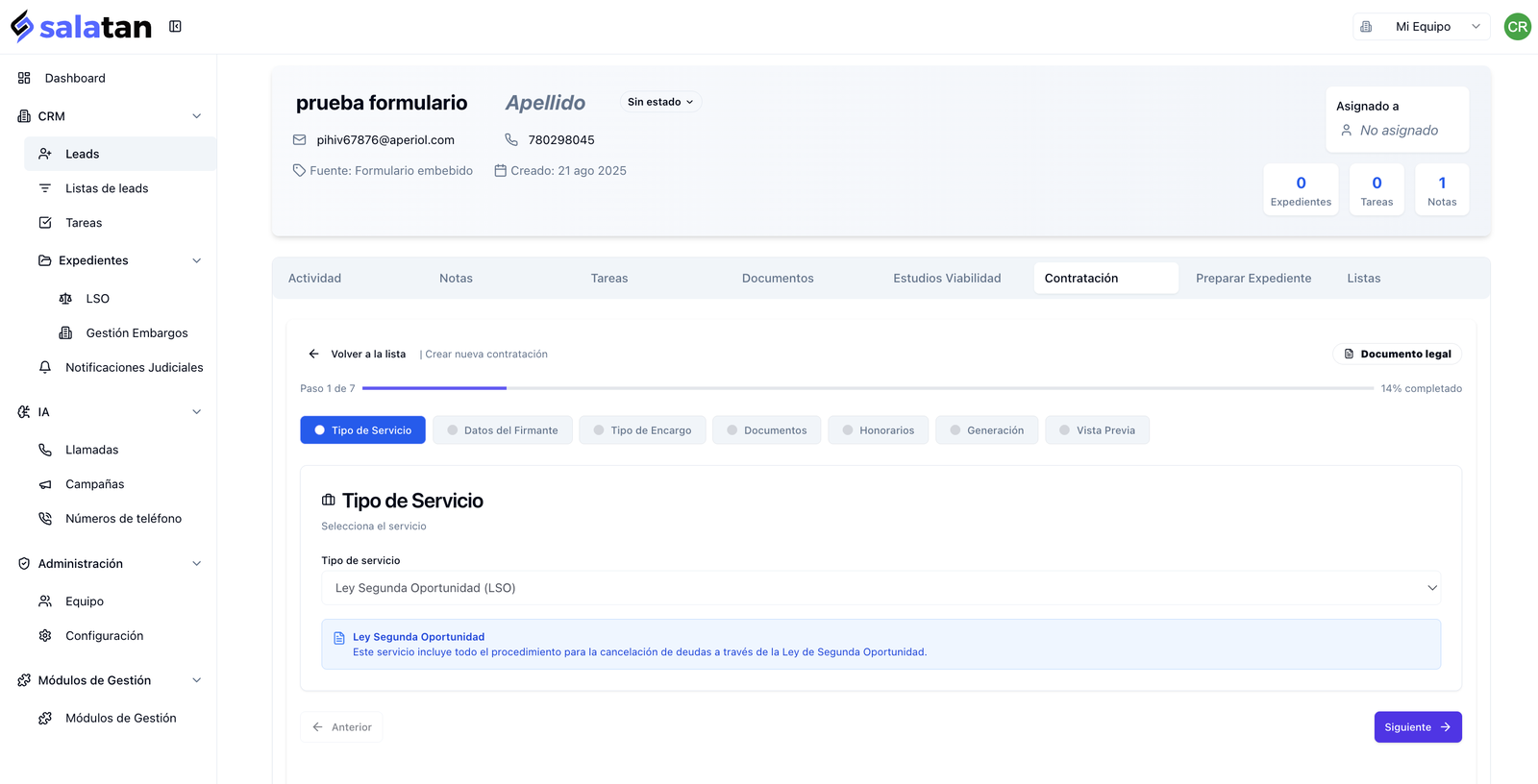 Área de clientes vista 1